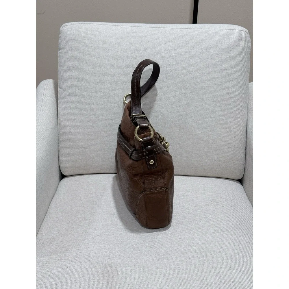 COACH Vintage Hampton Horsebit Burnished Leather Ergo Bag